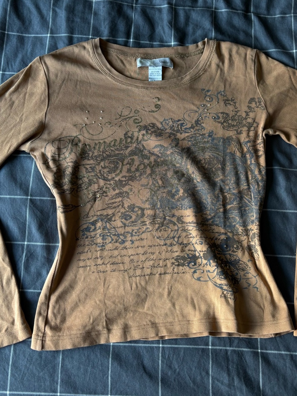 Studio Brown Long Sleeve Graphic Tee